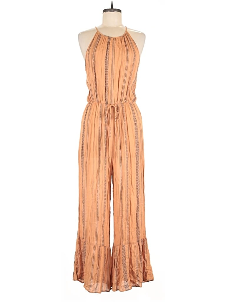 Pre-owned All In Favor Jumpsuit In Orange