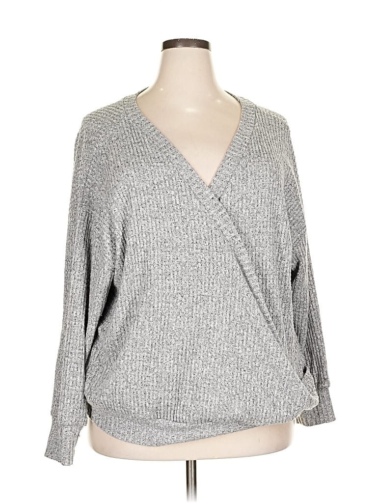 Pre-owned Torrid Pullover Sweater In Gray