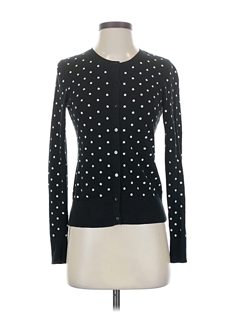 Pre-owned Ann Taylor Cardigan Sweater In Black