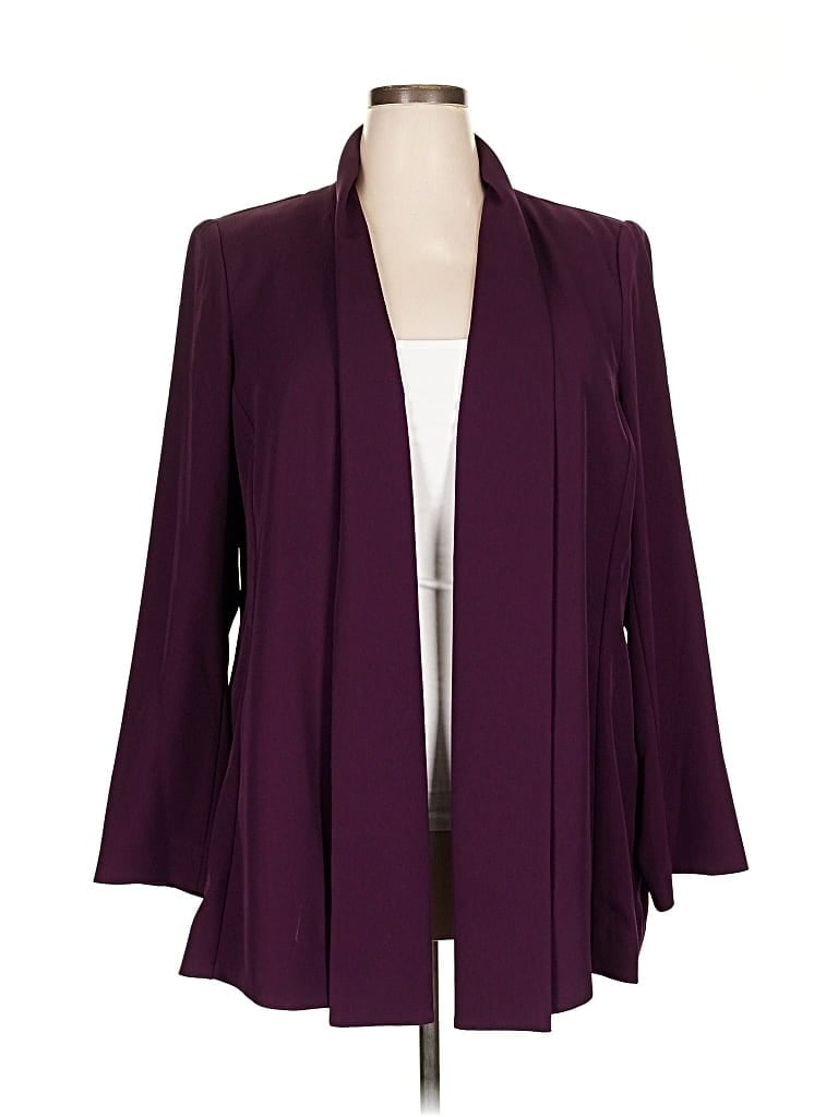 Pre-owned Calvin Klein Blazer Jacket In Purple