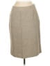 Chadwicks 100% Polyester Chevron-herringbone Tan Formal Skirt Size 8 - photo 1