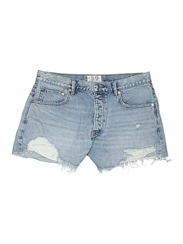 WE THE FREE Pre-owned Denim Shorts In Blue