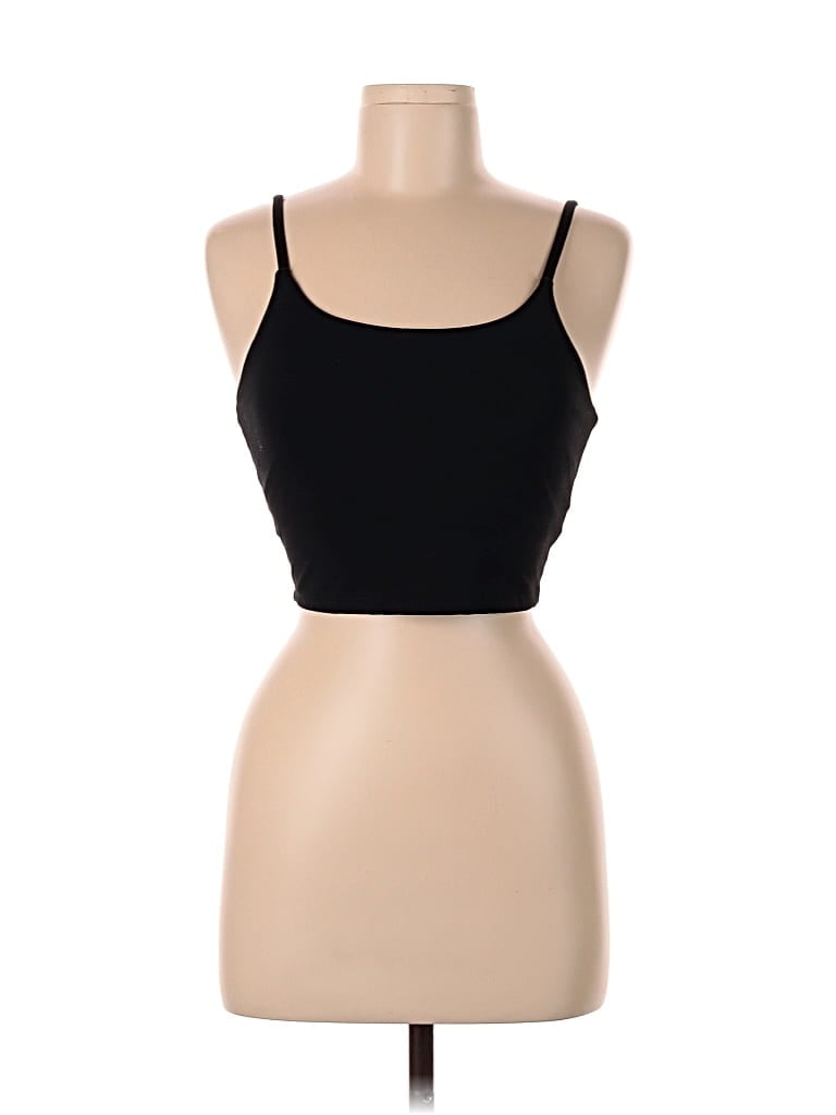 Pre-owned Unbranded Tank Top Black Strapless Neckline Tops