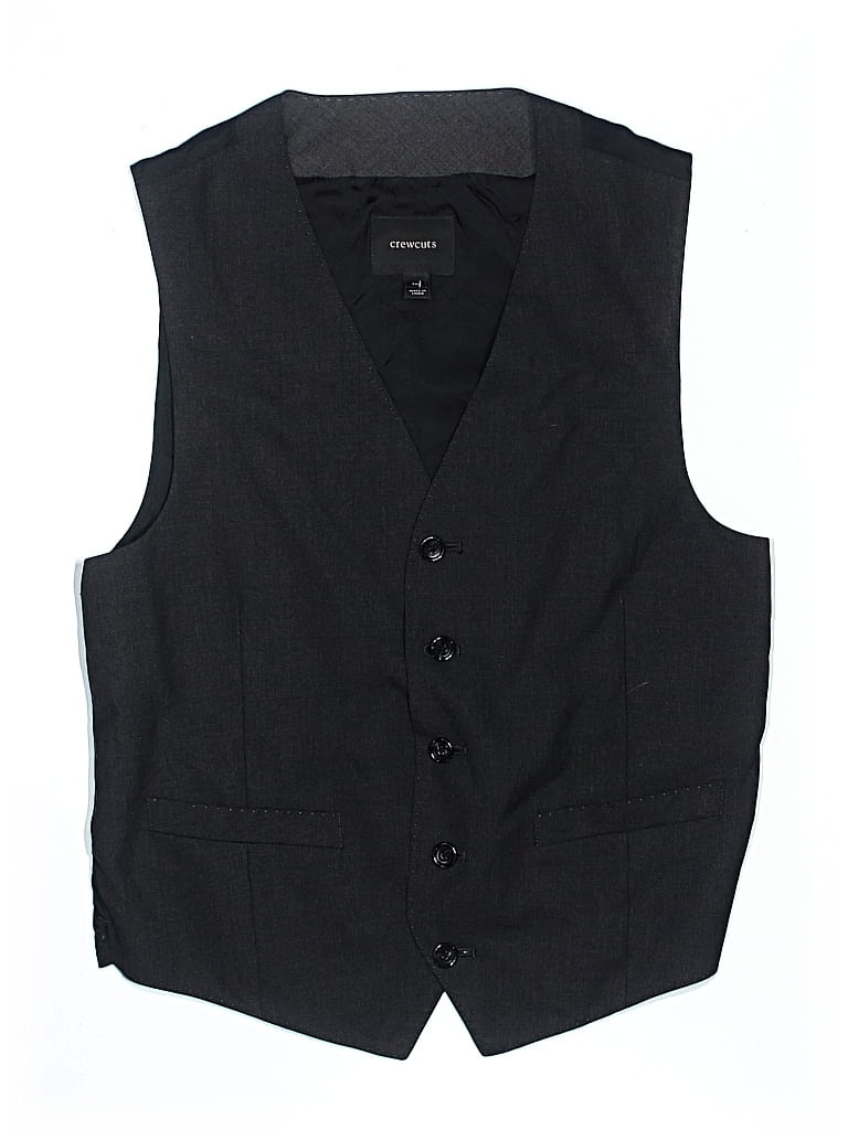 Pre-owned Crewcuts Kids' Vest In Black