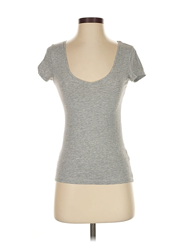 Pre-owned H&m Short Sleeve T-shirt In Gray