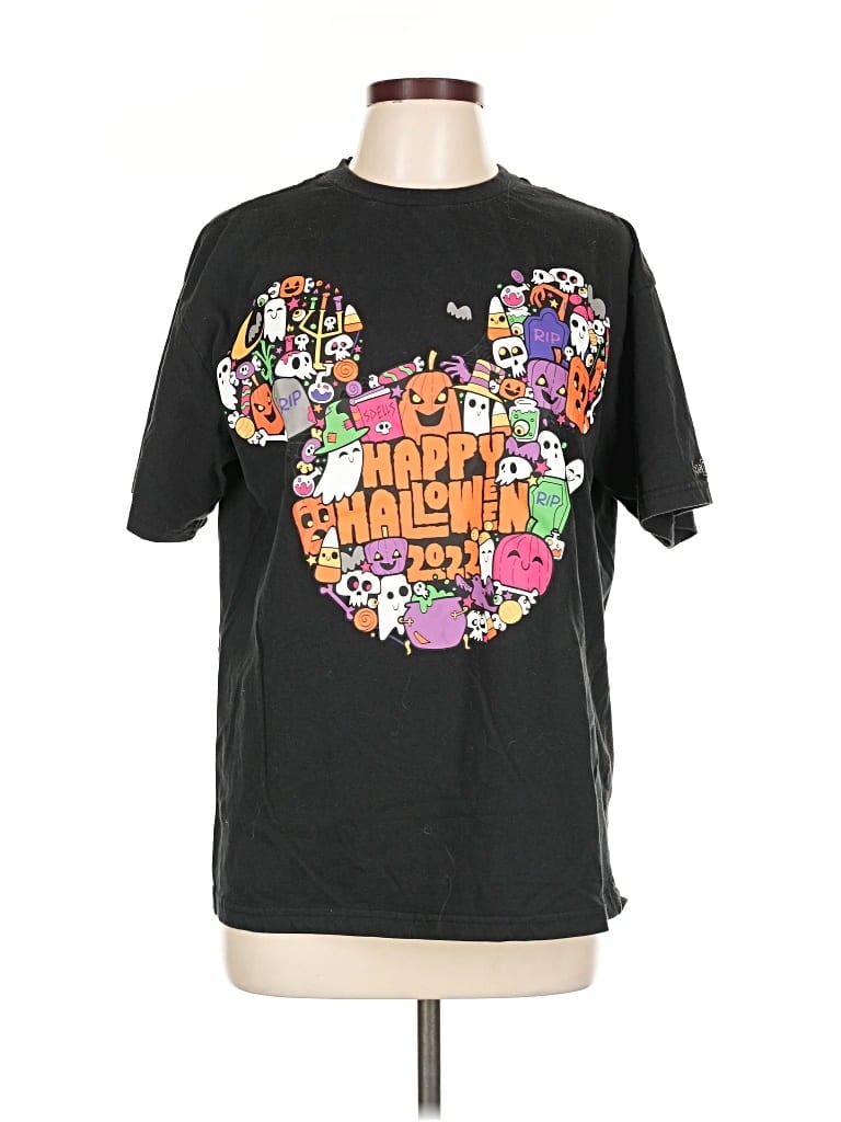 Pre-owned Disney Short Sleeve T-shirt In Black