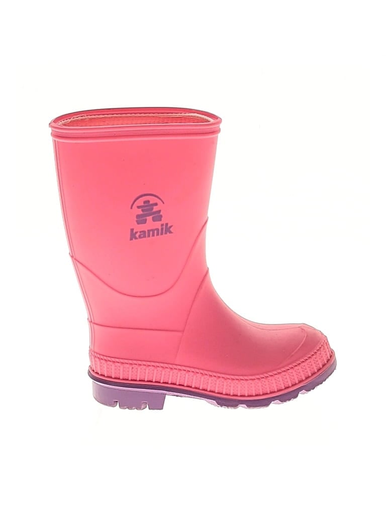 Pre-owned Kamik Kids' Rain Boots In Pink