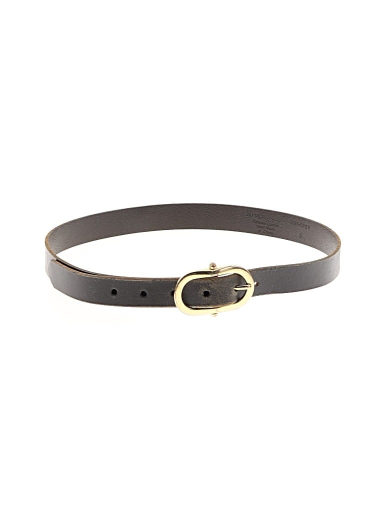 Pre-owned Rough Roses Leather Belt In Black