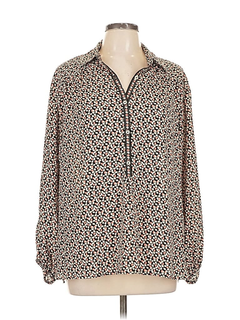 MAX STUDIO Pre-owned Long Sleeve Blouse In White