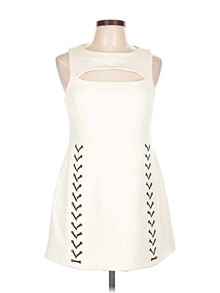 Pre-owned Karen Millen Casual Dress In White