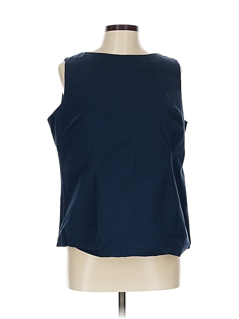 Pre-owned Estelle And Finn Sleeveless Blouse In Blue