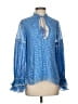 Rococo Sand 100% Viscose Blue Long Sleeve Blouse Size S - photo 1