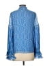 Rococo Sand 100% Viscose Blue Long Sleeve Blouse Size S - photo 2