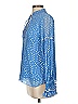 Rococo Sand 100% Viscose Blue Long Sleeve Blouse Size S - photo 5