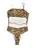Unbranded Animal Print Yellow One Piece Swimsuit Size L - photo 1