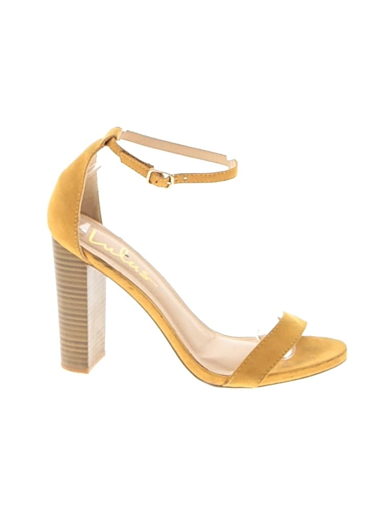 Pre-owned Lulus Heels In Yellow