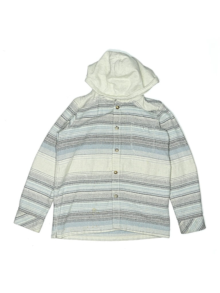 Pre-owned Billabong Kids' Long Sleeve Top Silver Tops