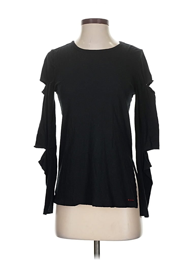 Pre-owned N:philanthropy 3/4 Sleeve T-shirt In Black