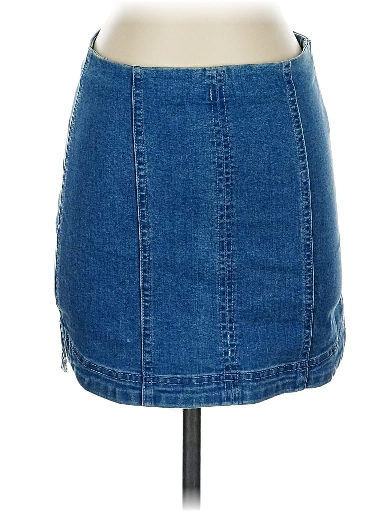 Pre-owned Altar'd State Denim Skirt In Blue