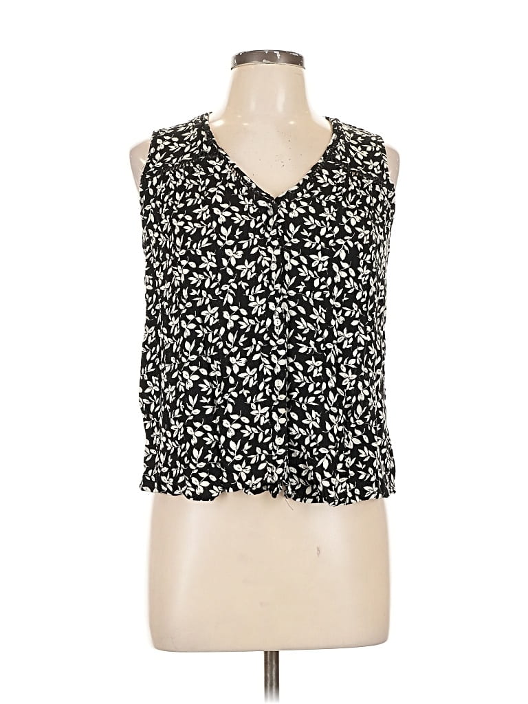 STUDIO B BY BOBEAU Pre-owned Sleeveless Blouse In Black