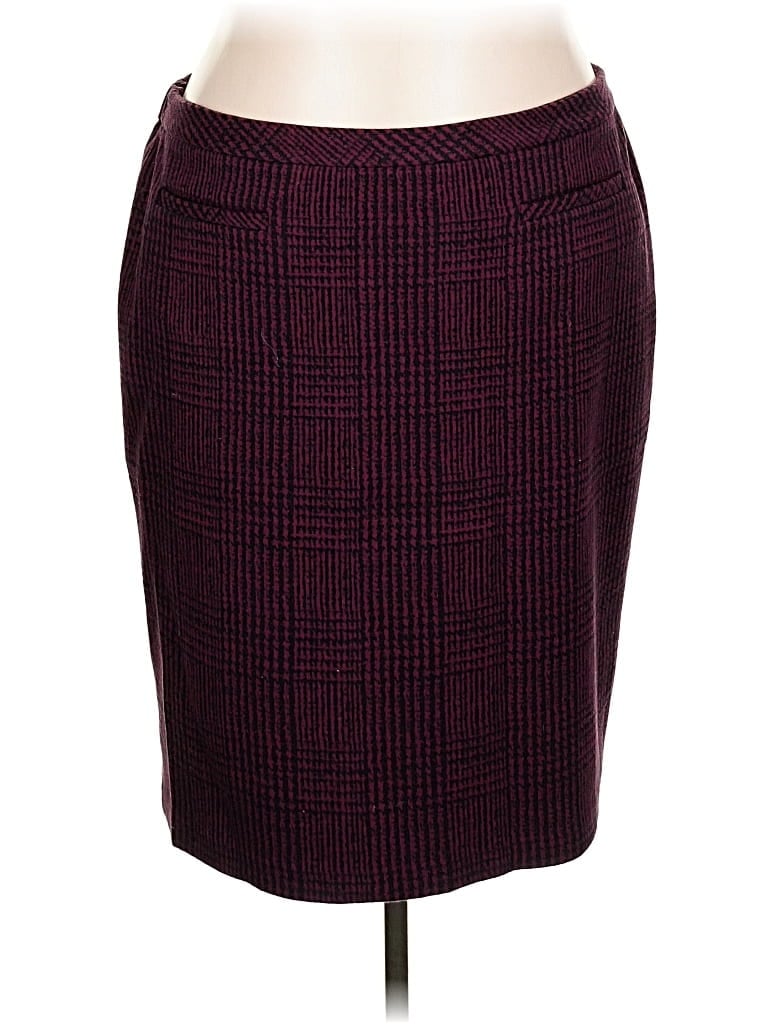 Pre-owned Talbots Formal Skirt In Burgundy