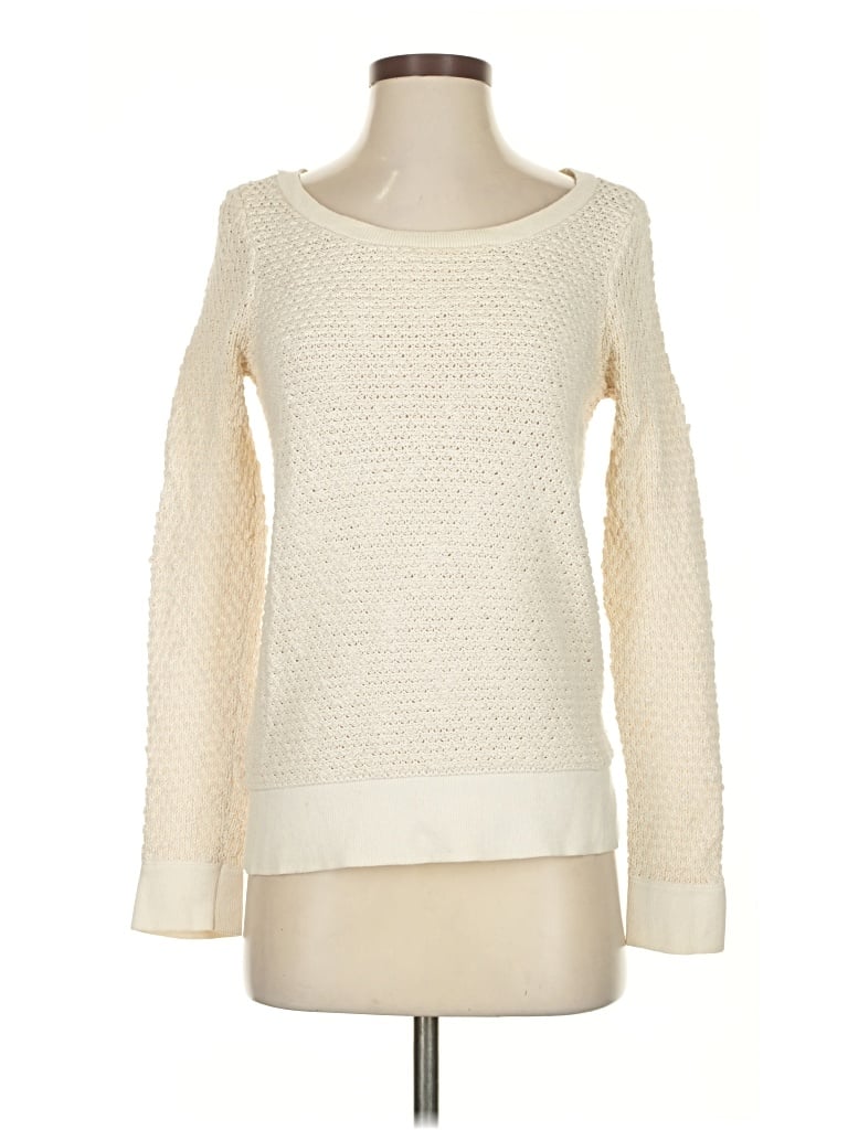 Pre-owned Lou & Grey For Loft Pullover Sweater In White