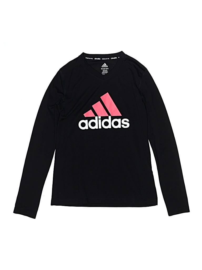 Pre-owned Adidas Originals Kids' Long Sleeve T-shirt In Black