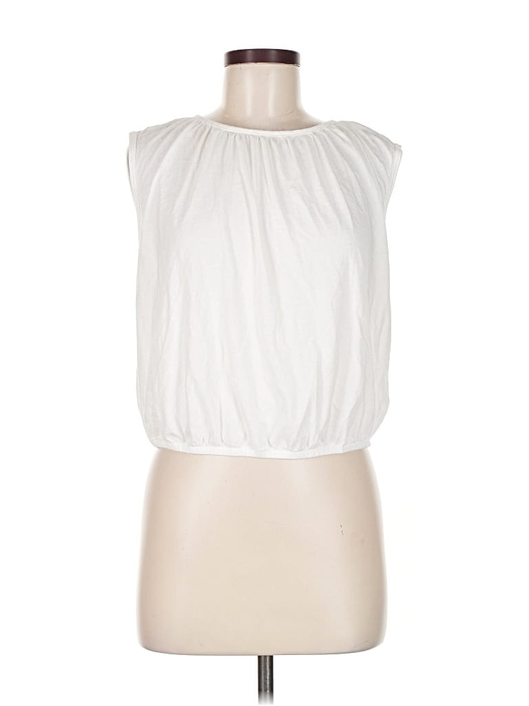Pre-owned Bobi Sleeveless T-shirt In White