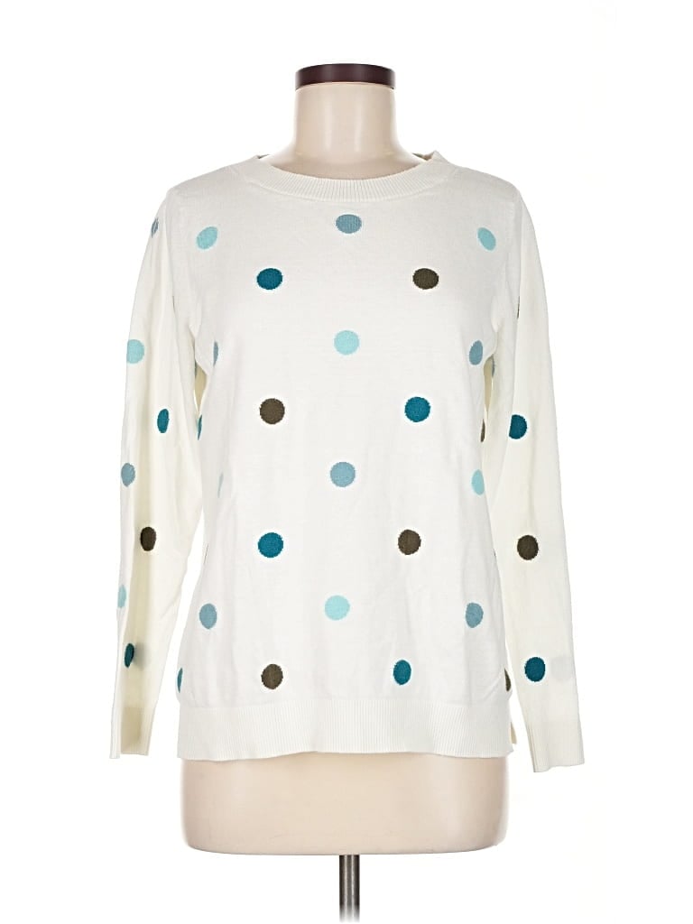 TALBOTS OUTLET Pre-owned Pullover Sweater In White