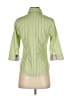 J. McLaughlin Stripes Green 3/4 Sleeve Button-Down Shirt Size 4 - photo 2