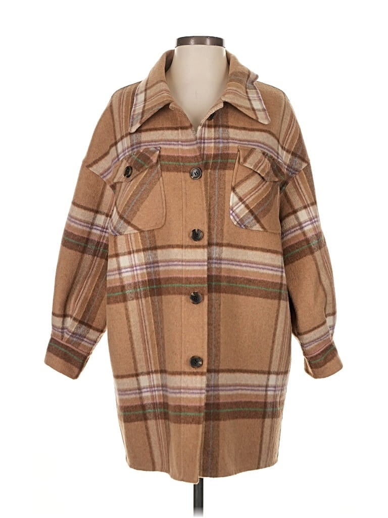 Pre-owned Lna Coat In Brown