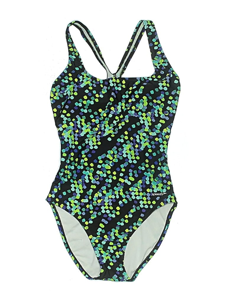 Pre-owned Speedo One Piece Swimsuit In Green
