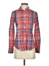 J.Crew Plaid Red Long Sleeve Button-Down Shirt Size 0 - photo 1