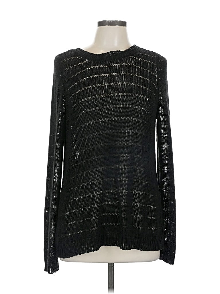 Pre-owned Lane Bryant Long Sleeve Top Black Boatneck Tops