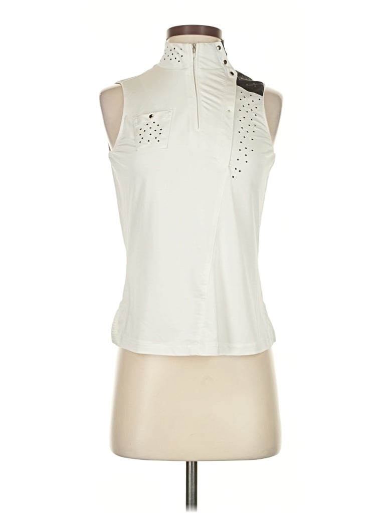 Pre-owned Jamie Sadock Sleeveless Blouse In White