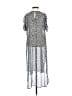 Vince Camuto 100% Polyester Animal Print Silver Casual Dress Size XS - photo 2