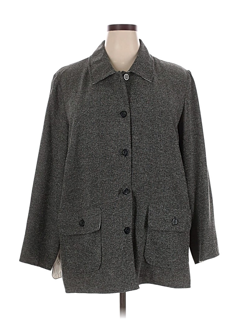 Pre-owned Donna Ricco Coat In Gray