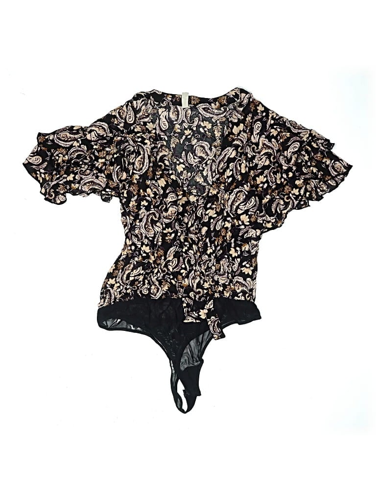 Pre-owned Intimately By Free People Bodysuit In Black
