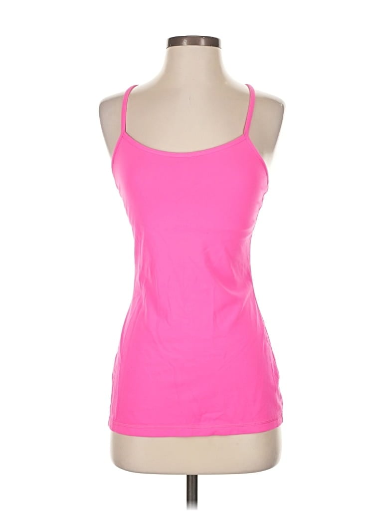 Pre-owned Lululemon Athletica Tank Top Pink Halter Neckline Tops