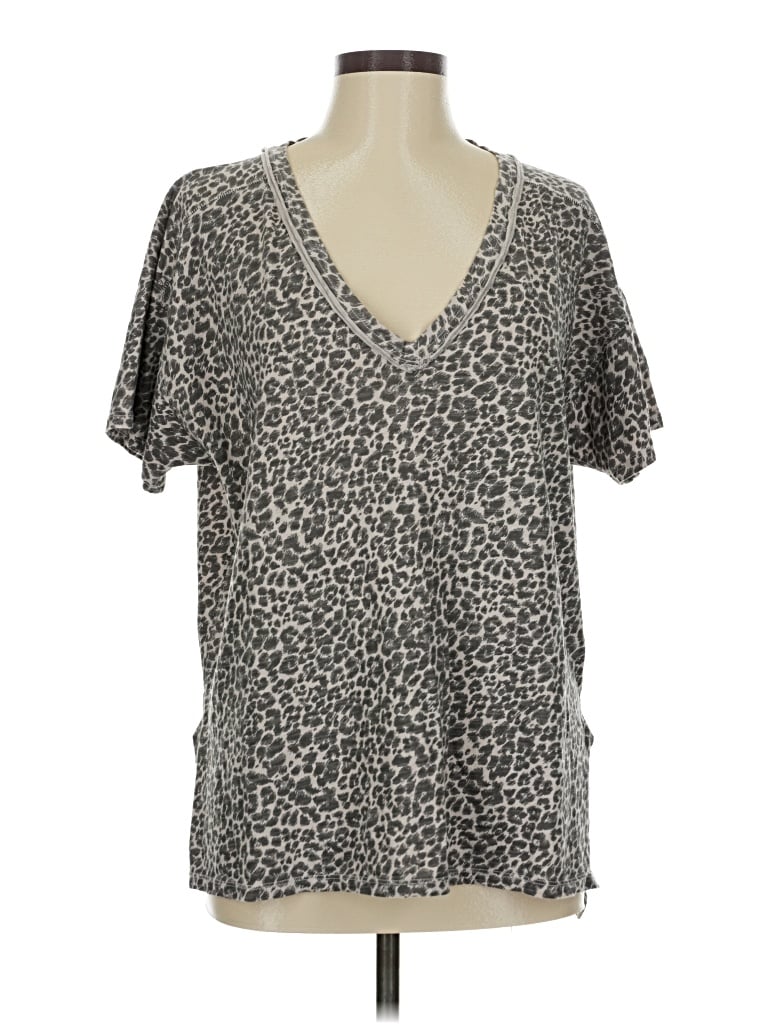 Pre-owned Pilcro Short Sleeve T-shirt In Gray