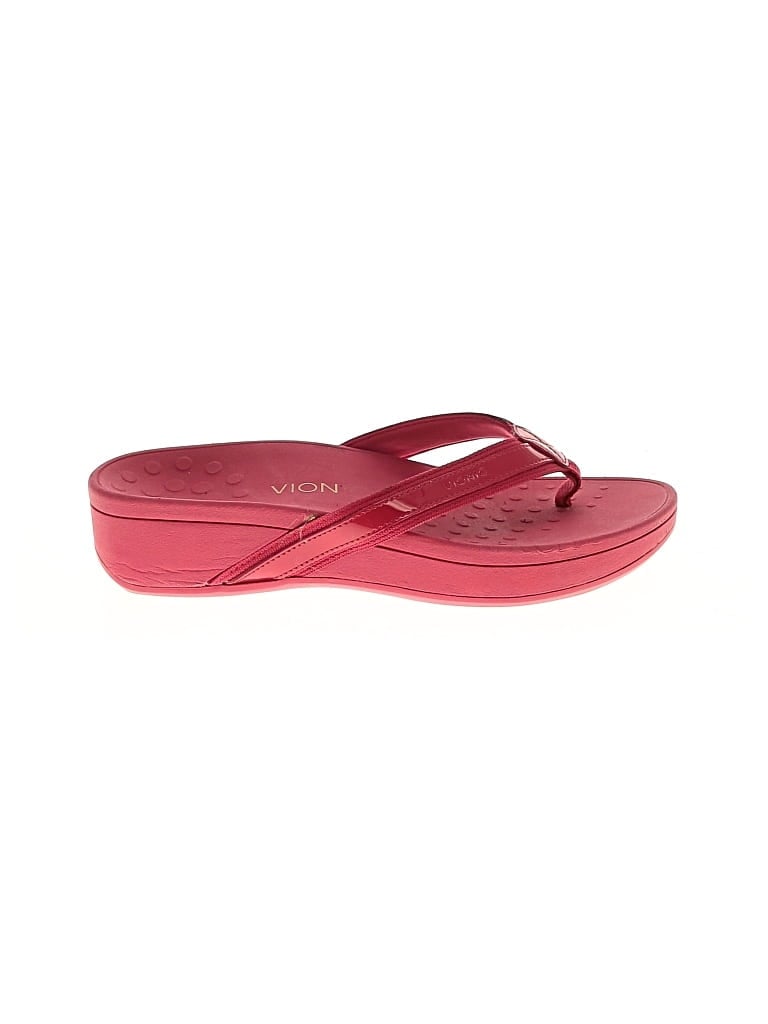 Pre-owned Vionic Flip Flops In Pink