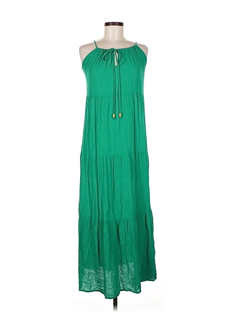 Pre-owned Kona Sol Casual Dress In Green