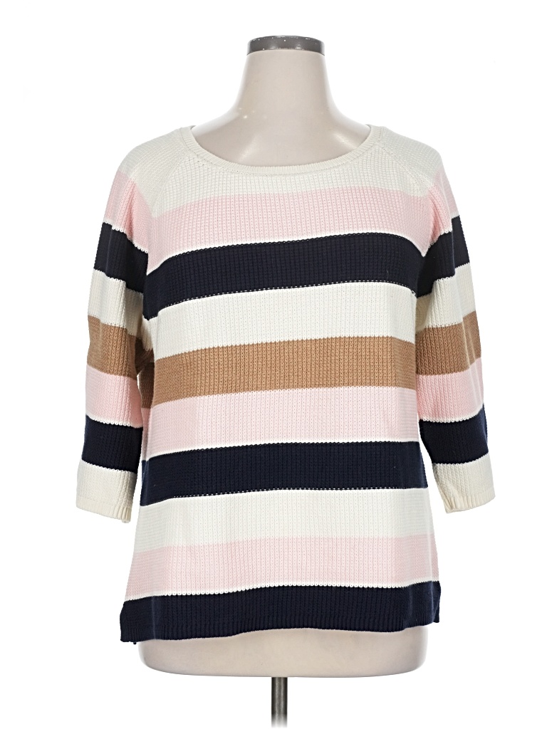 Pre-owned Talbots Pullover Sweater In White