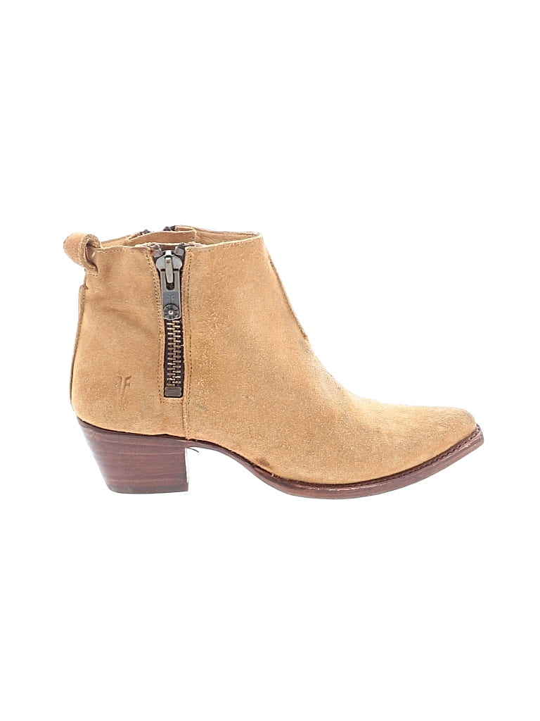 Pre-owned Frye Ankle Boots In Brown