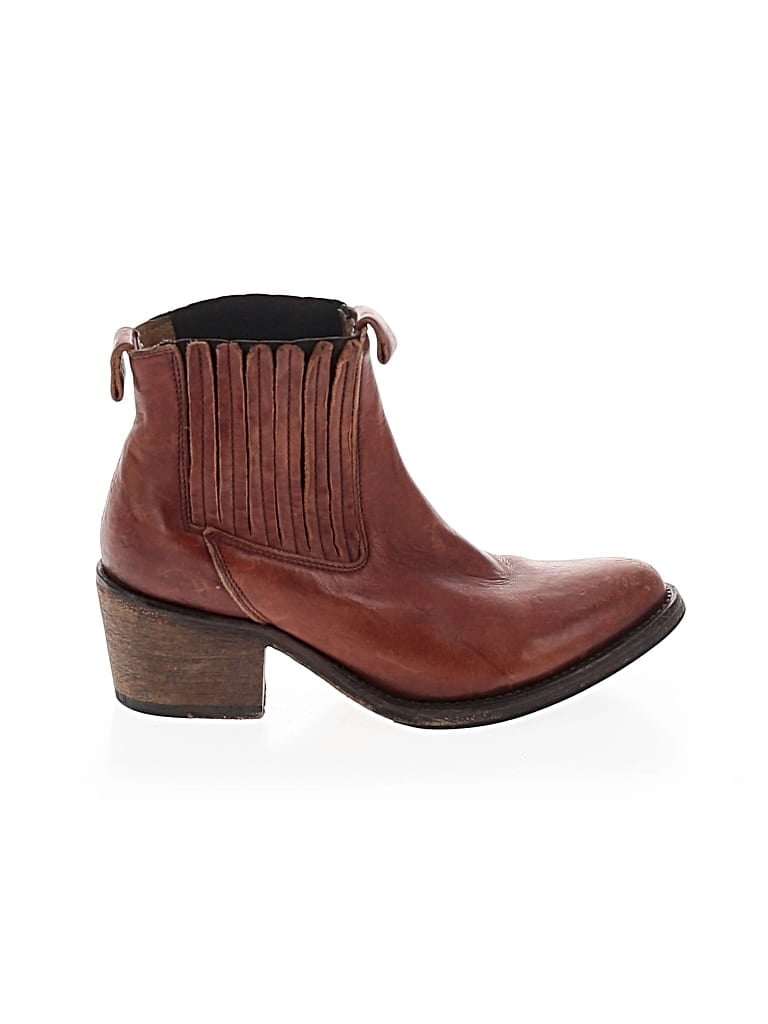 Pre-owned Allsaints Ankle Boots In Brown