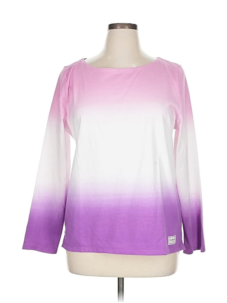 Pre-owned Talbots Long Sleeve T-shirt In Purple