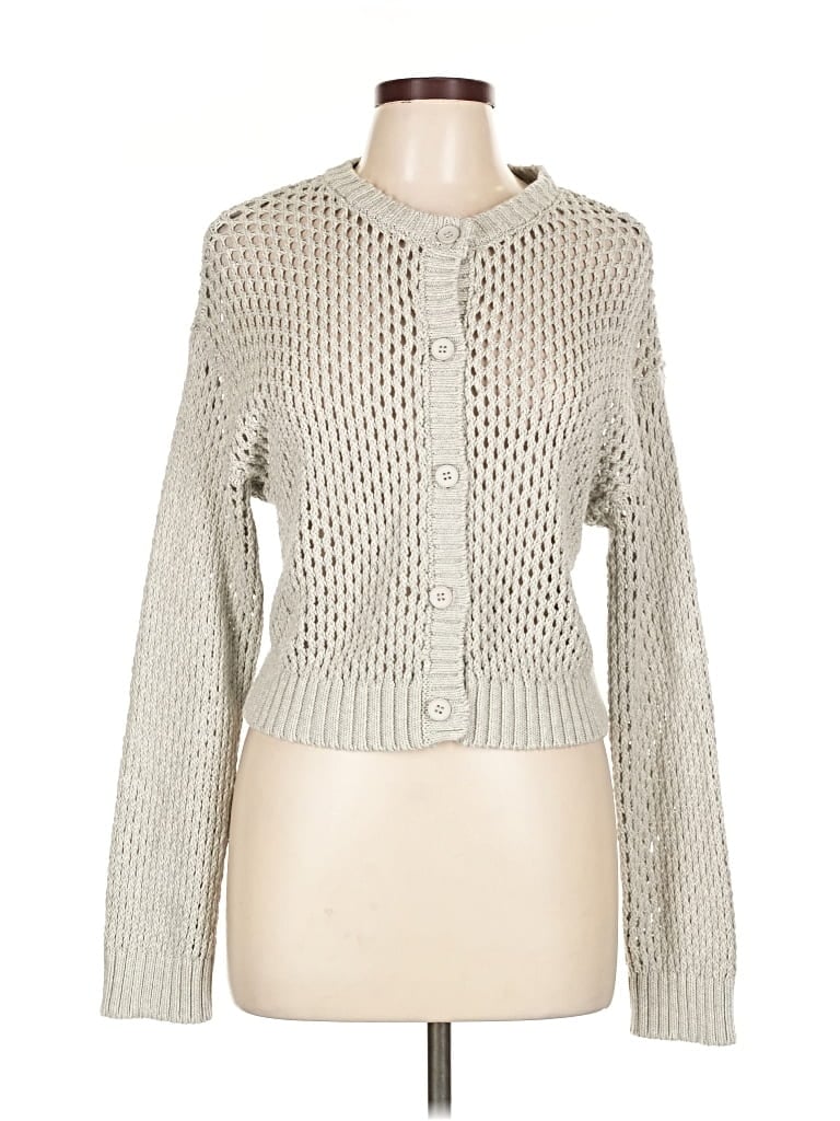 Pre-owned Unbranded Cardigan Sweater In Gray