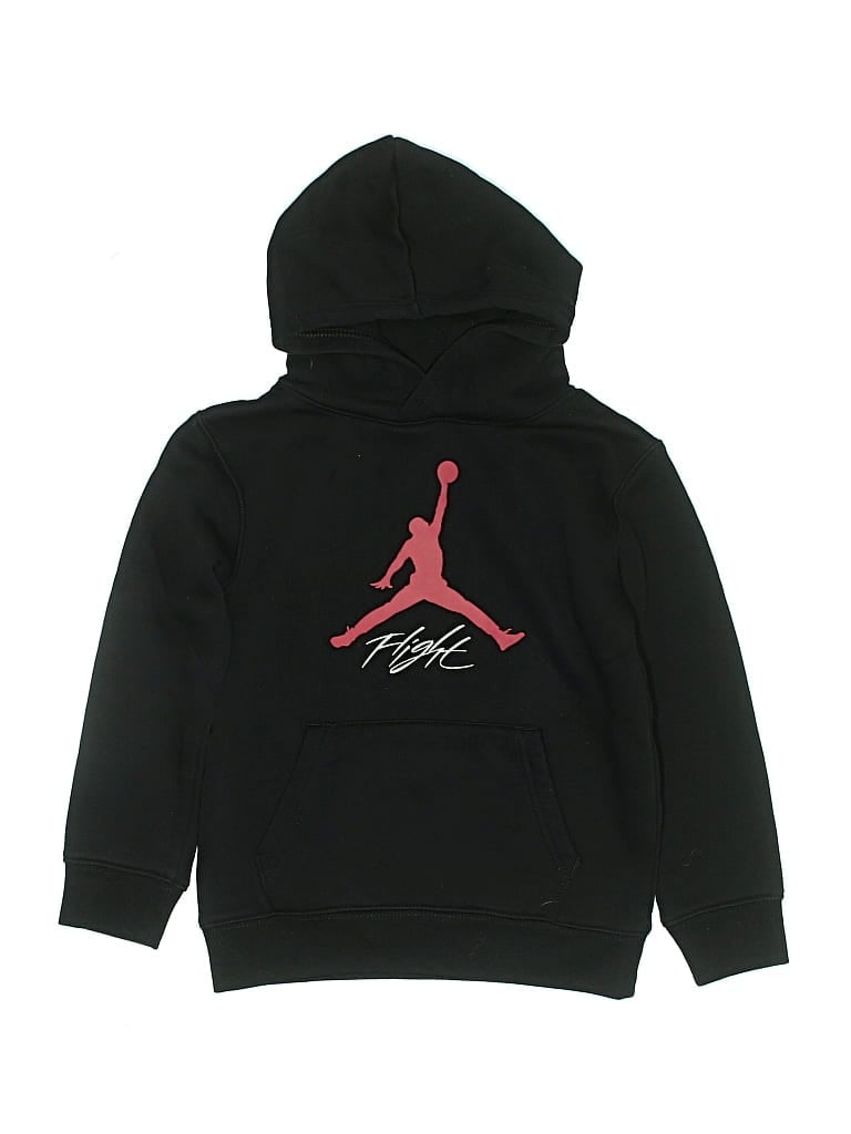 Pre-owned Air Jordan Kids' Pullover Hoodie In Black