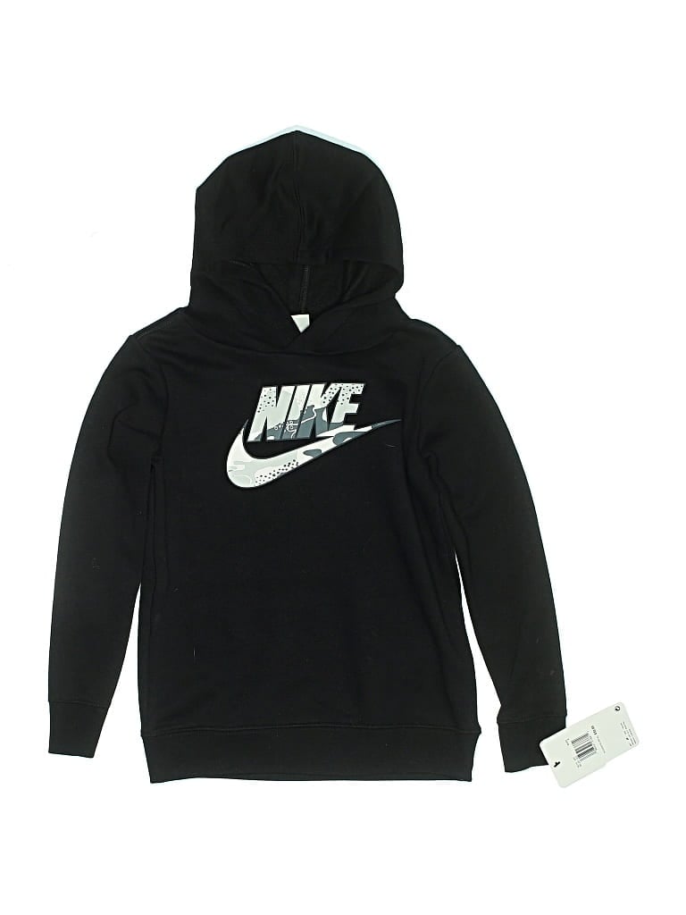 Pre-owned Nike Kids' Pullover Hoodie In Black