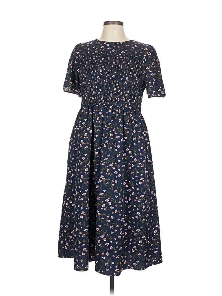 Pre-owned Piper & Scoot Casual Dress In Blue